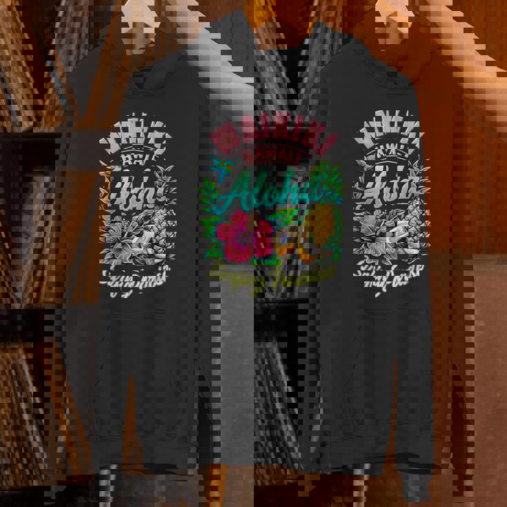 ワイキキ ハワイ アロハ サーフィン パラダイス ハイビスカス パイナップル パーカー