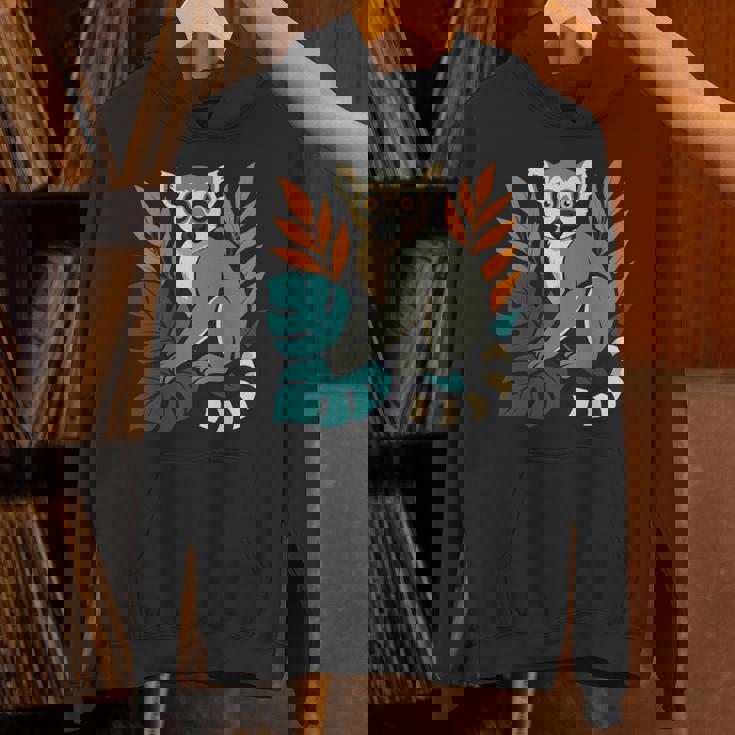 ワオキツネザル 長袖tシャツ パーカー