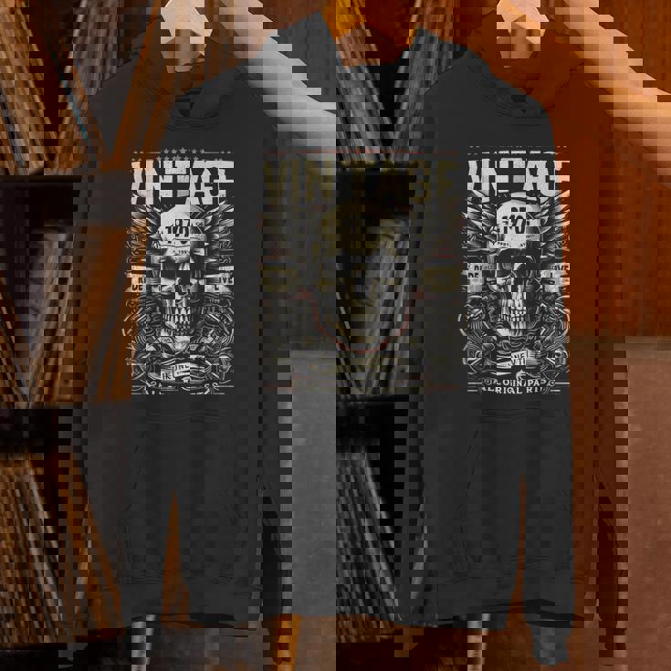 ヴィンテージ 1970 1970年誕生 誕生日 スカル バイカー バイク パーカー