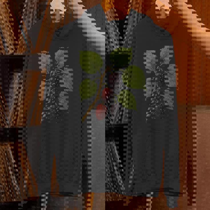 ヴィンテージ ボタニカル 桑 自然 フルーツ アートプリント パーカー