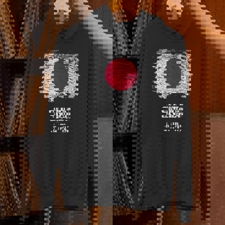 仙台ジャパン 休暇お土産 日本国旗 アンティーク調 パーカー