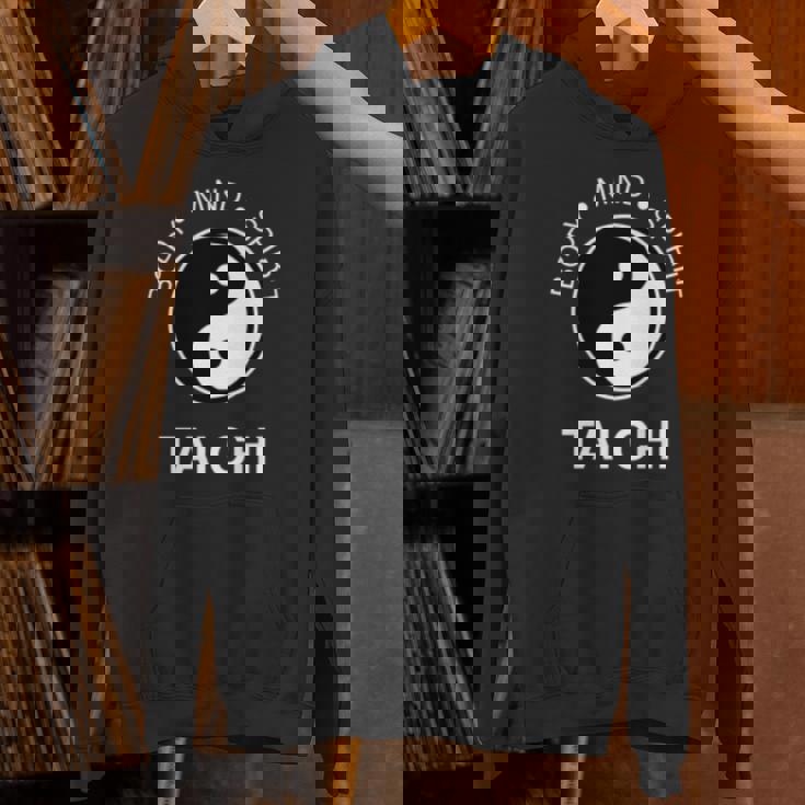 太極拳の心と体の健康のための陰陽師 長袖tシャツ パーカー