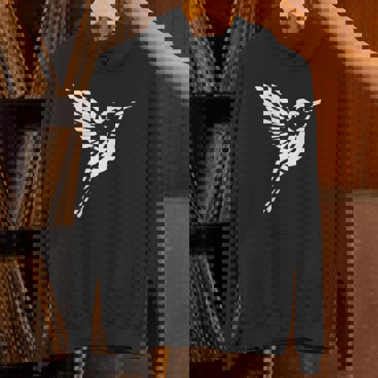 小さなシンプルなミニマリストかわいいハチドリ鳥ハチドリ パーカー