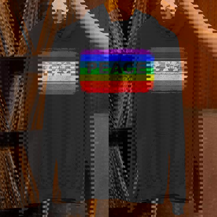 平和 シンボル 国旗 色 戦争反対 虹 Peace No Warintage パーカー