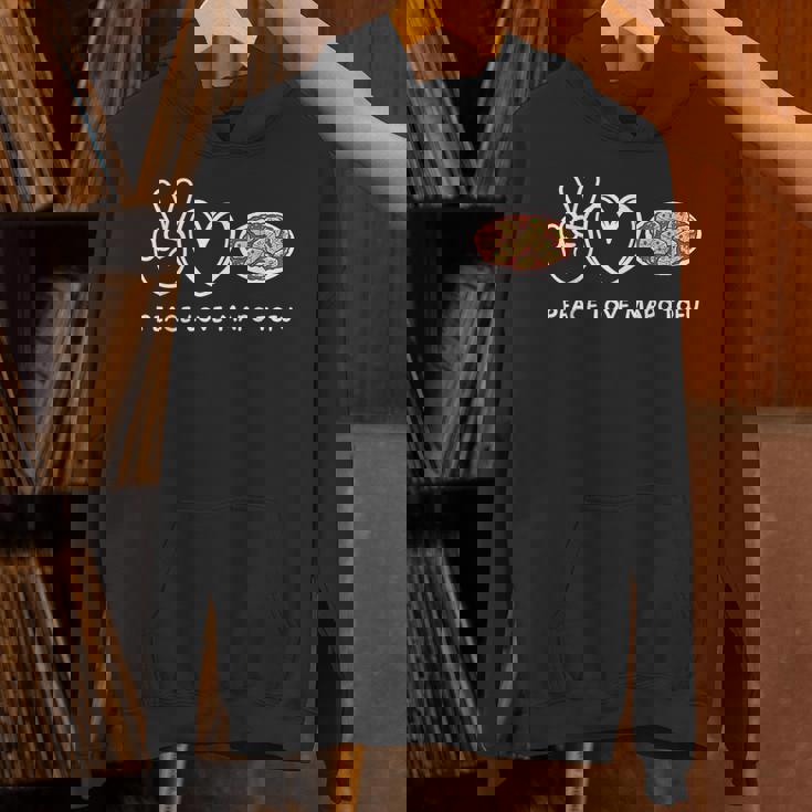 平和 愛 麻婆豆腐 レトロ 麻婆豆腐好き 食べ物好き パーカー