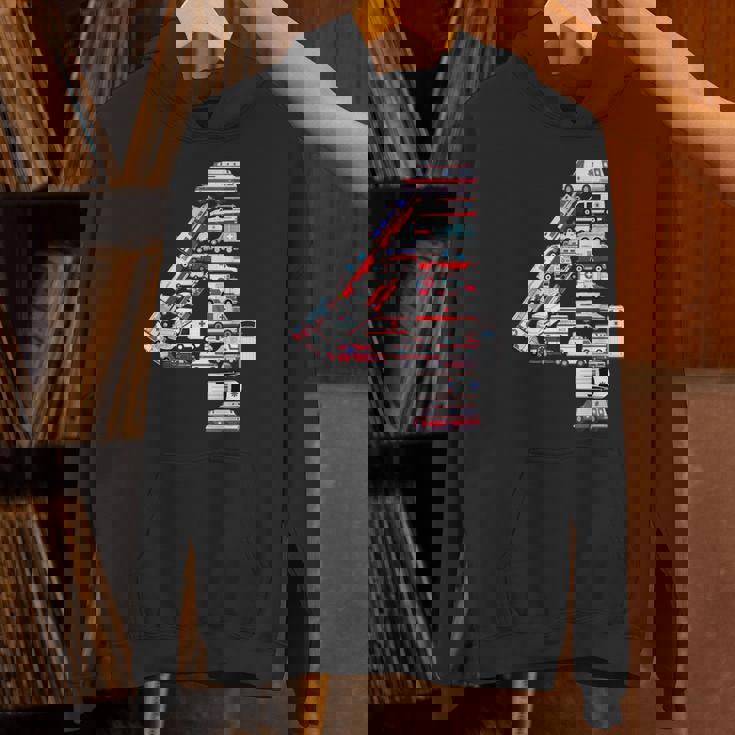 救急車 テーマ 4歳の誕生日 キッズ 男の子 4歳 パーカー