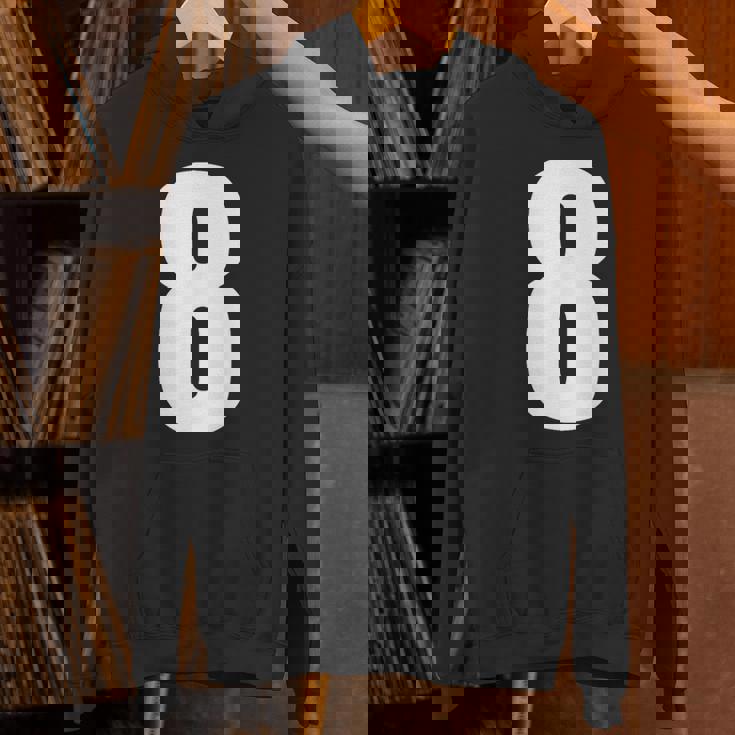 数字 8 数字 8 プレーン 白 数字 パーカー