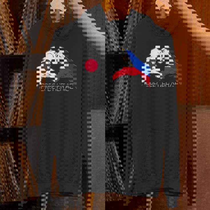 日本とフィリピン フィリピン人 日本人パーフェクトヘリテージ ヘア パーカー