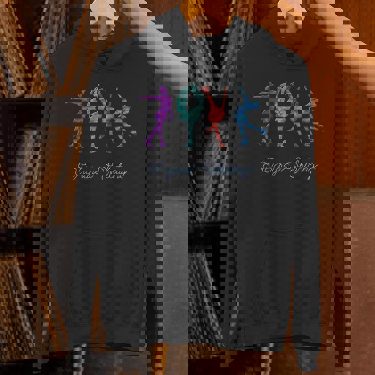 水彩 フィギュアスケート スパイラル レイバック ビールマン パーカー