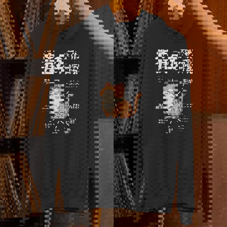 猫のなでかた解説 おもしろ 猫好き アイデア ギフト サプライズ にゃんこ おもしろ パーカー