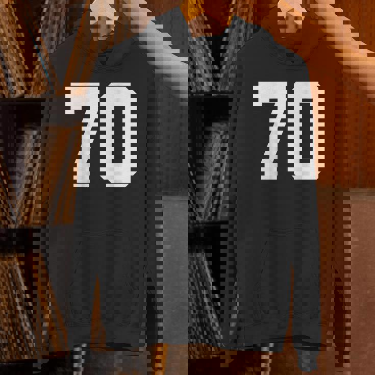 番号70 背面 スポーツチームジャージ番号 パーカー