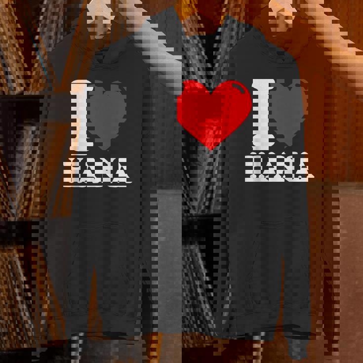 私はハナという名前が大好きです パーカー