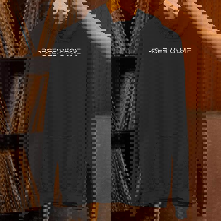 結果を超えるプロセス 長袖tシャツ パーカー