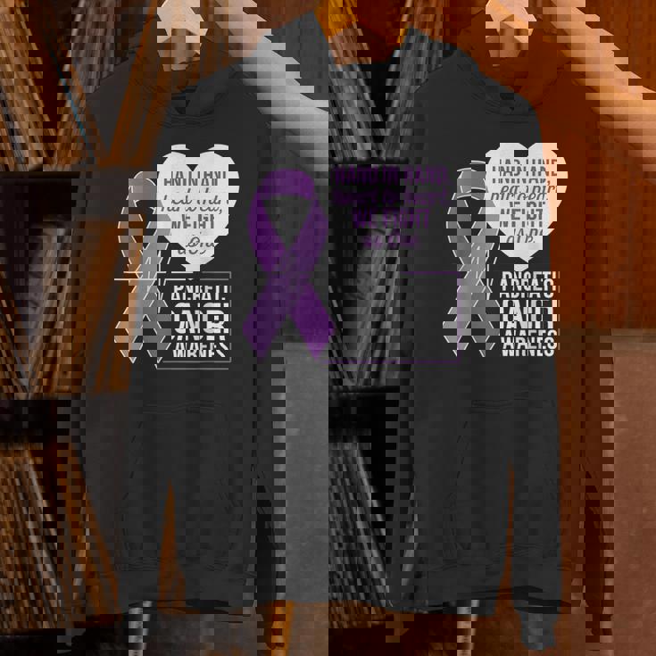 膵臓がん啓発 ハートトゥハート パープルリボン パーカー