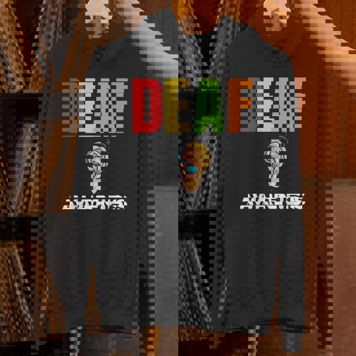 補聴器 耳障がいサポート 聴覚障害者への意識 長袖tシャツ パーカー