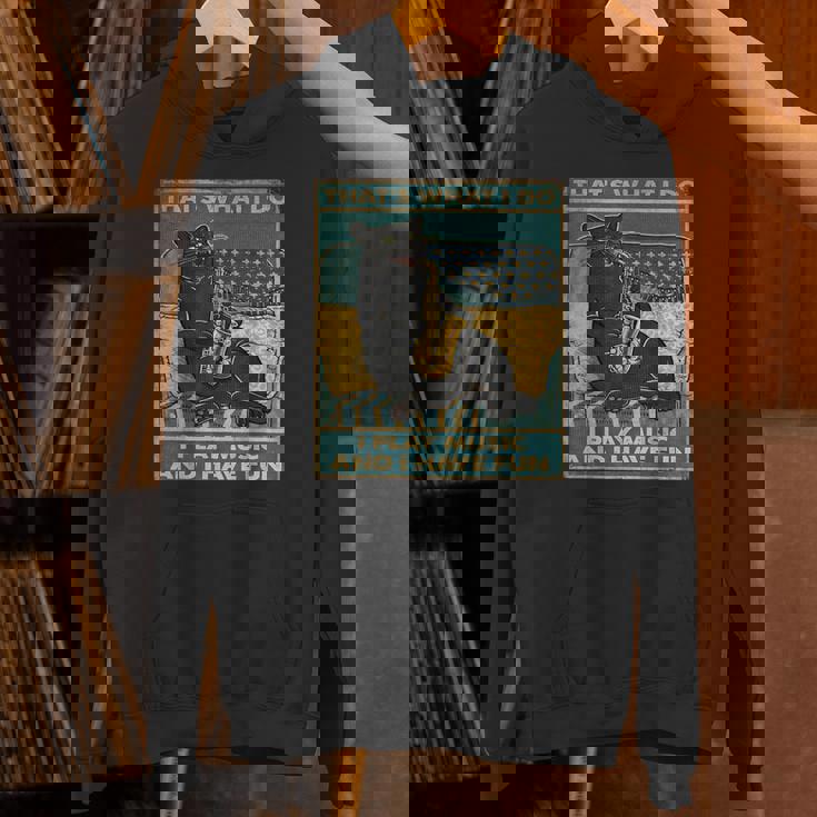 面白い レトロ 猫 演奏 サックス ヴィンテージ 音楽 パーカー