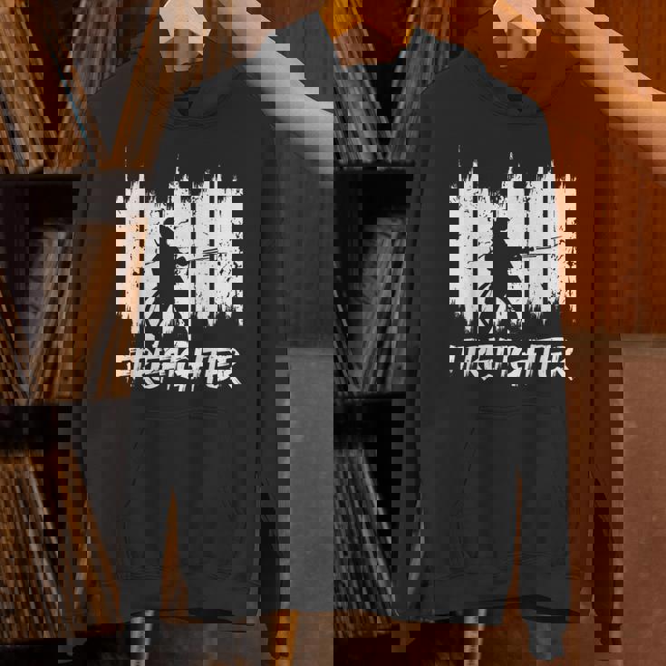 面白い消防士消防チーム消防団 パーカー