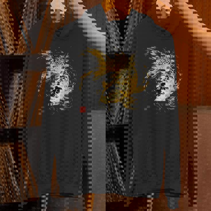 鯉 黒金 アクアリウム ニシキゴイ 観賞魚 イラスト パーカー