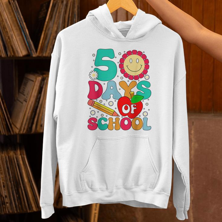 50 Days Of School Teacher Happy 50th Day Of School Kids Unisex Hoodie, gift for family, gift for coworker 50 Days Of School Teacher Happy 50th Day Of School Kids Unisex Hoodie, gift for family, gift for coworker