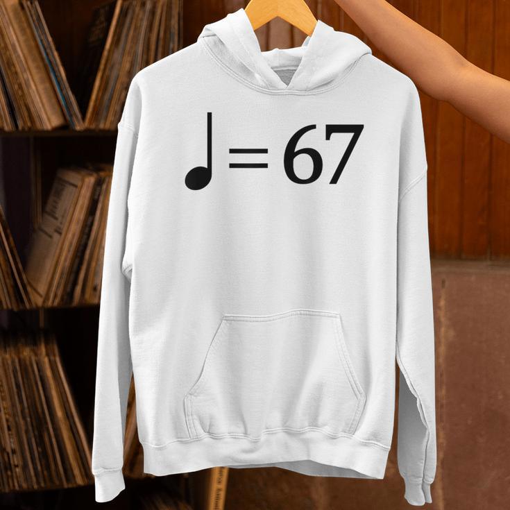 67 Music Meme Slang Musician Kids Music Teacher Unisex Hoodie, gift for family, gift for coworker