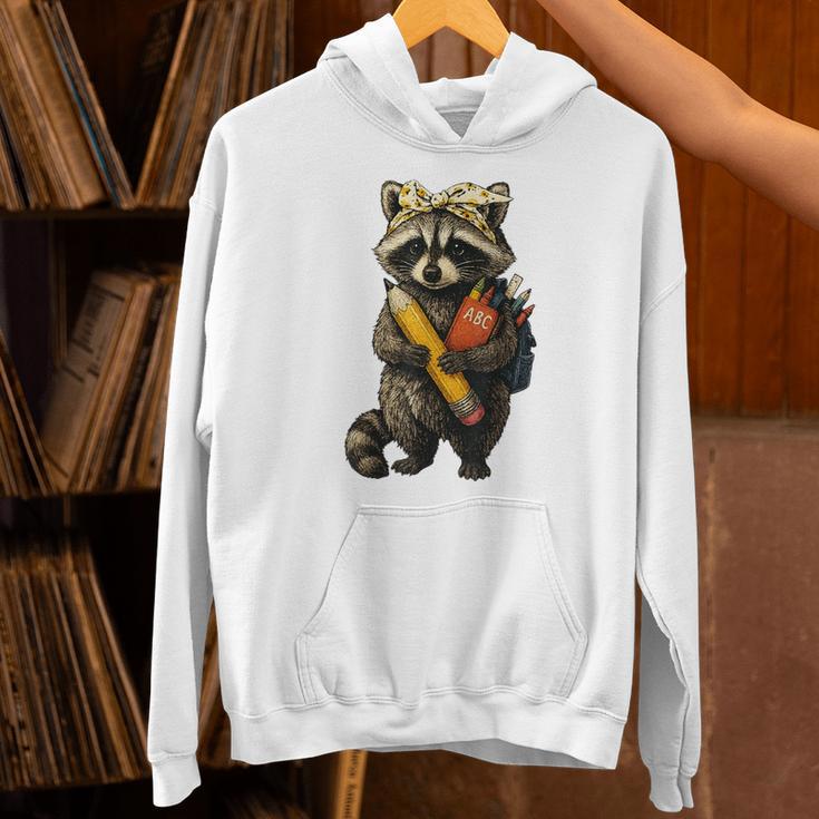 Back To School Raccoon Teachers Student Kids Unisex Hoodie, gift for family, gift for coworker Back To School Raccoon Teachers Student Kids Unisex Hoodie, gift for family, gift for coworker