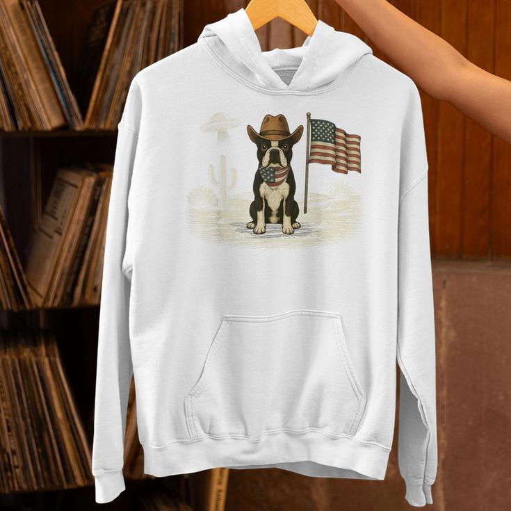 Boston Terrier 4th Of July US American Flag Dog Patriotic Unisex Hoodie, Patriotic Boston Terrier Hoodies, American Boston Terrier Hoodies, Boston Terrier 4th Of July Hoodies, gift for family, gift for coworker