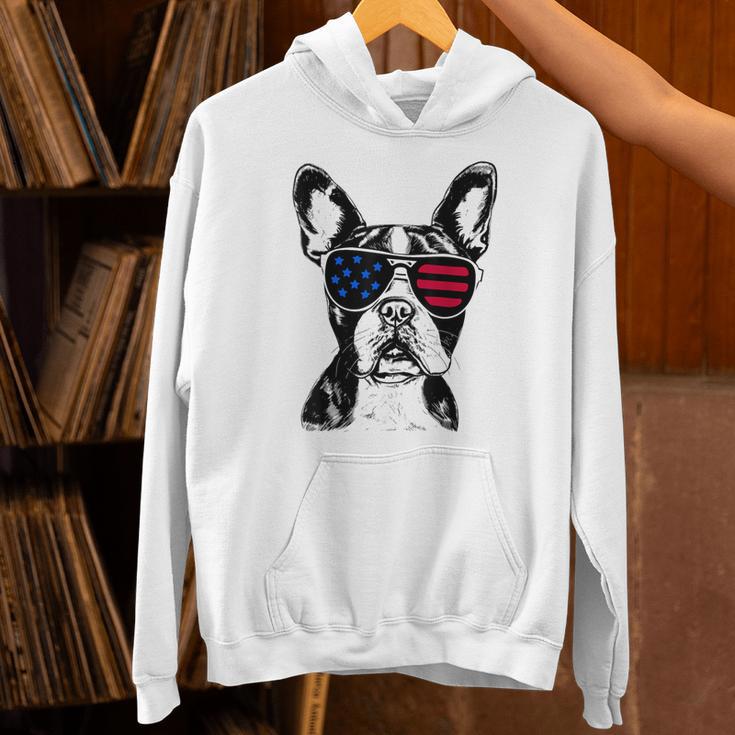 Boston Terrier Dog 4th July America USA Flag Men Women Kids Unisex Hoodie, Boston Terrier 4th Of July Hoodies, gift for family, gift for coworker
