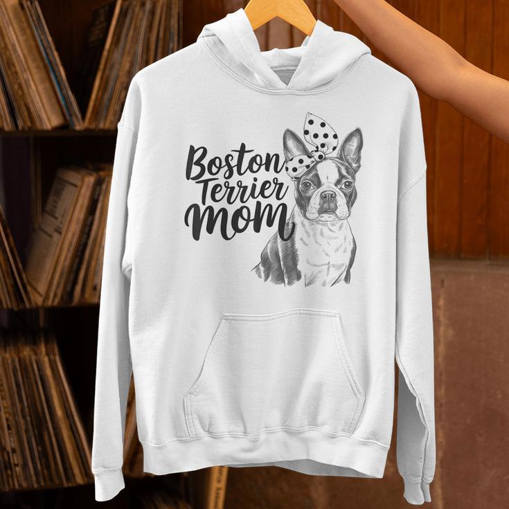 Boston Terrier Dog Bostie Mom Idea For Women Unisex Hoodie, Boston Terrier Mom Hoodies, gift for family, gift for coworker