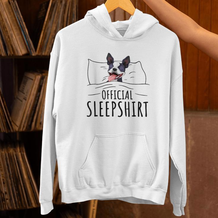 Boston Terrier Dog Lovers Sleepshirt Apparel Men Women Unisex Hoodie, gift for family, gift for coworker
