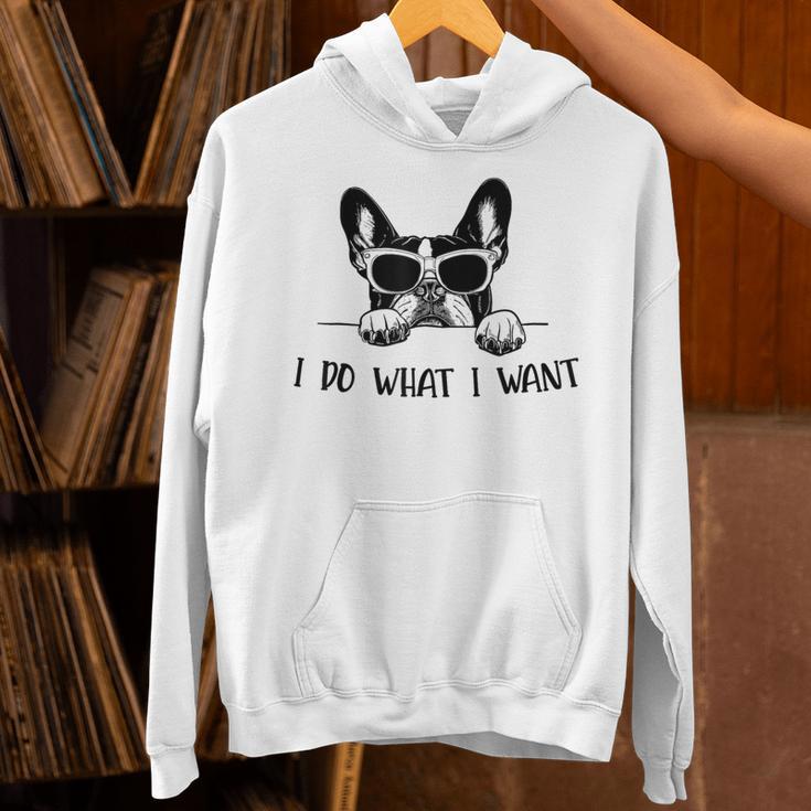 Boston Terrier Dog Owner I Do What I Want Pet Unisex Hoodie, gift for family, gift for coworker
