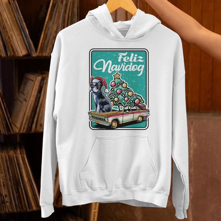 Boston Terrier Merry Christmas Tree Truck Dog X-Mas Unisex Hoodie, Boston Terrier Christmas Hoodies, gift for family, gift for coworker