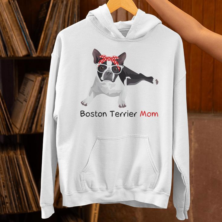 Boston Terrier Mom Bandana Boston Terrier Dog Unisex Hoodie, Boston Terrier Mom Hoodies, gift for family, gift for coworker