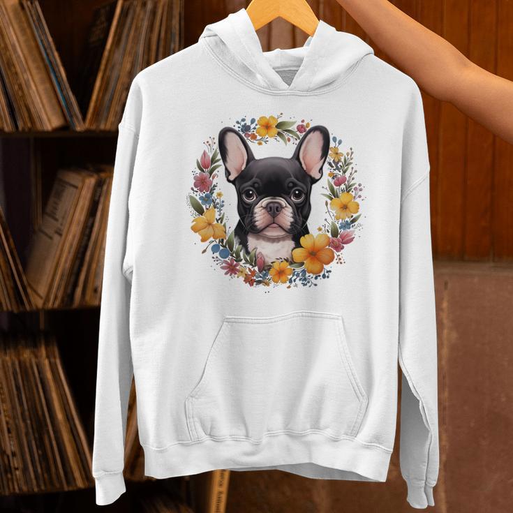 Boston Terrier Mom Floral Bostie Dog Lover Flowers Cute Unisex Hoodie, Boston Terrier Mom Hoodies, gift for family, gift for coworker