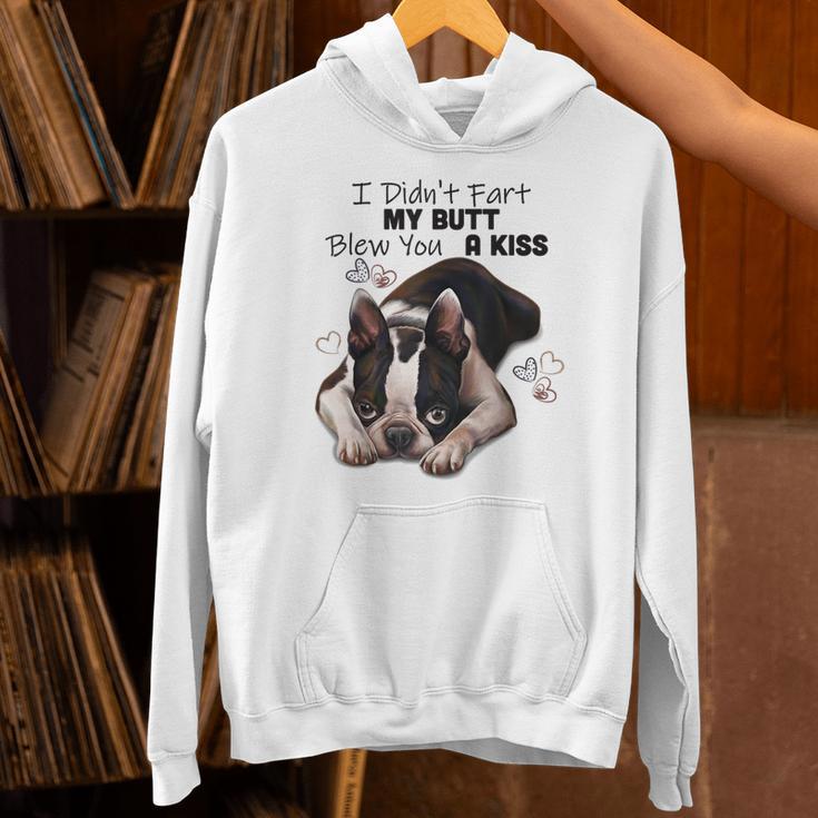 Boston Terrier Shirt I Didn't Fart My Butt Blew You A Kiss Unisex Hoodie, gift for family, gift for coworker
