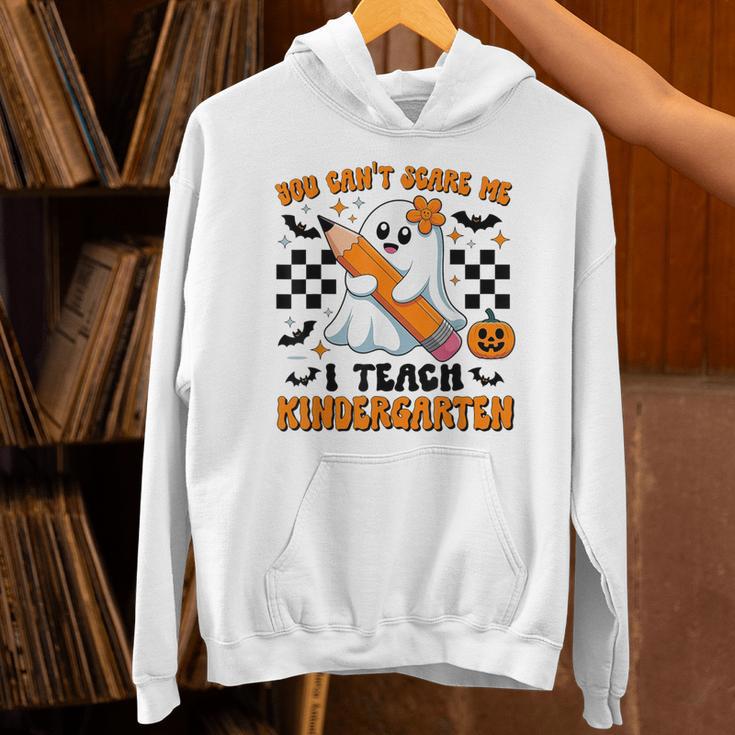 You Can't Scare Me I Teach Kindergarten Teacher Halloween Unisex Hoodie, gift for family, gift for coworker You Can't Scare Me I Teach Kindergarten Teacher Halloween Unisex Hoodie, gift for family, gift for coworker