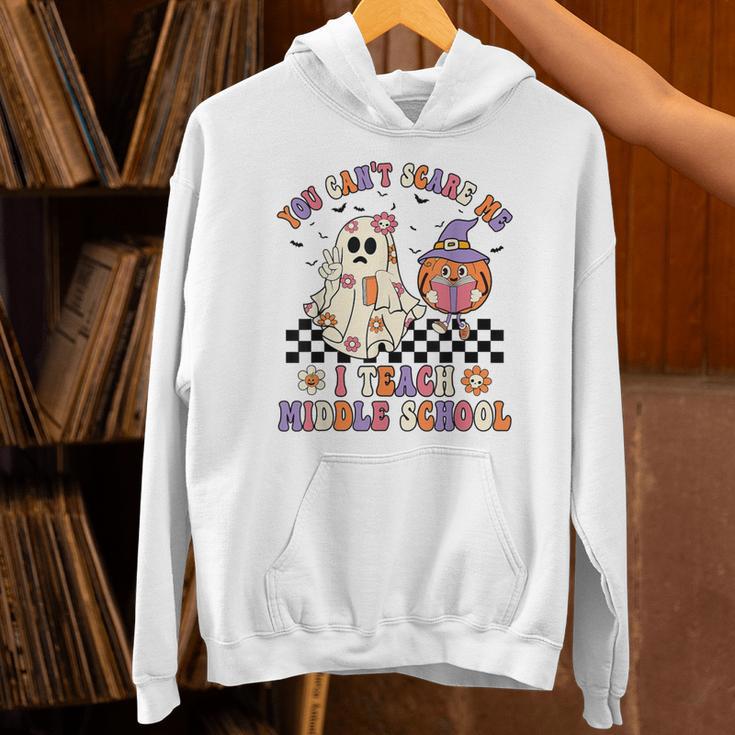 You Can't Scare Me I Teach Middle School Halloween Teacher Unisex Hoodie, gift for family, gift for coworker You Can't Scare Me I Teach Middle School Halloween Teacher Unisex Hoodie, gift for family, gift for coworker
