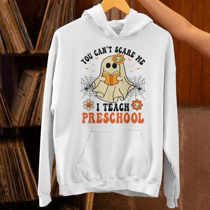 You Can't Scare Me I Teach Preschool Teacher Halloween Ghost Men Women Unisex Hoodie, gift for family, gift for coworker You Can't Scare Me I Teach Preschool Teacher Halloween Ghost Men Women Unisex Hoodie, gift for family, gift for coworker