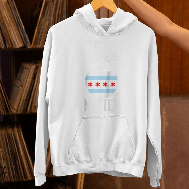 Chicago Teachers Matter Support Union Education Red For Ed Raglan Baseball Tee Unisex Hoodie, gift for family, gift for coworker