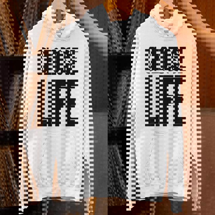 Choose Life 前面と背面の両面デザイン パーカー