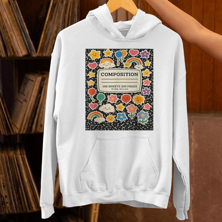 Composition Notebook Costume Teacher Matching Halloween Book Unisex Hoodie, gift for family, gift for coworker Composition Notebook Costume Teacher Matching Halloween Book Unisex Hoodie, gift for family, gift for coworker