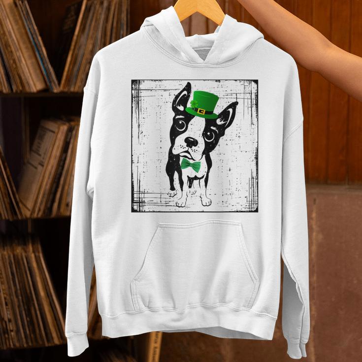 Cool Saint Patrick's Boston Terrier T Shirt For Dogs Lovers Unisex Hoodie, gift for family, gift for coworker