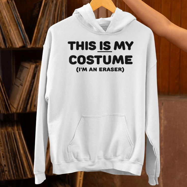 THIS IS MY COSTUME Eraser Teacher Halloween Costume Unisex Hoodie, gift for family, gift for coworker THIS IS MY COSTUME Eraser Teacher Halloween Costume Unisex Hoodie, gift for family, gift for coworker