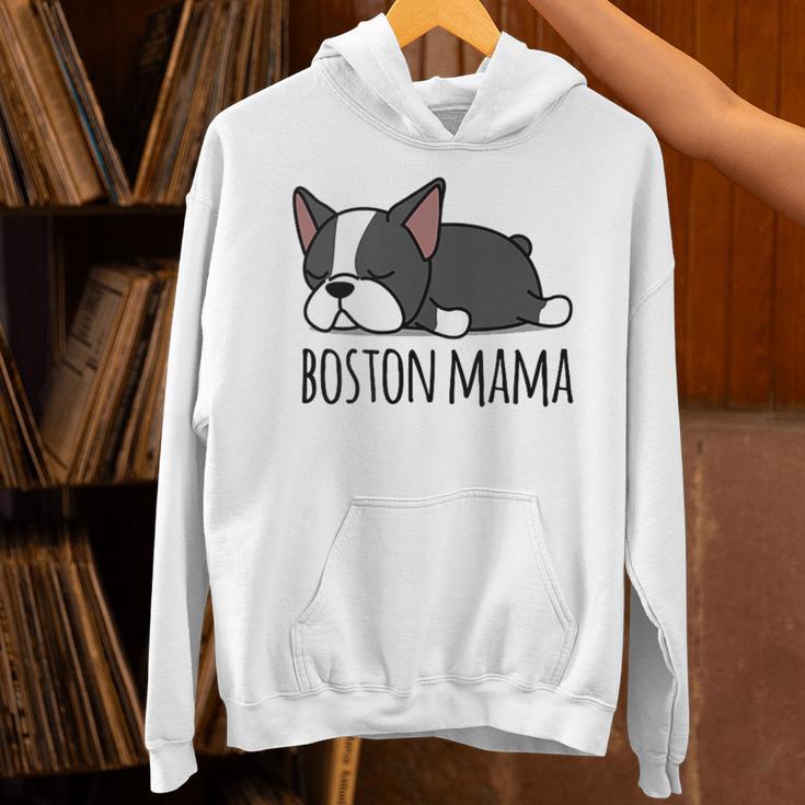 Cute Boston Terrier Boston Mama Unisex Hoodie, gift for family, gift for coworker