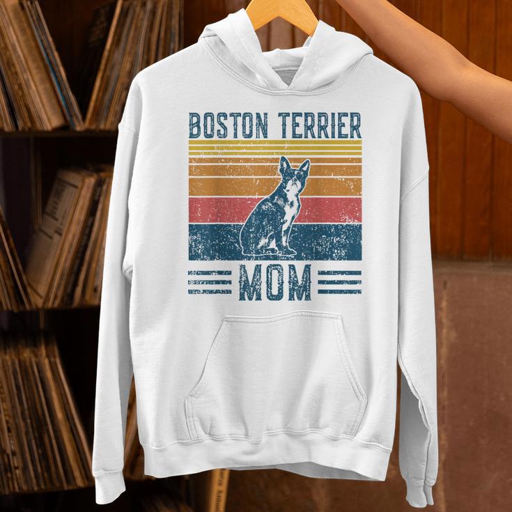 Dog Boston Terrier Mom Vintage Boston Terrier Mom Unisex Hoodie, Boston Terrier Mom Hoodies, gift for family, gift for coworker