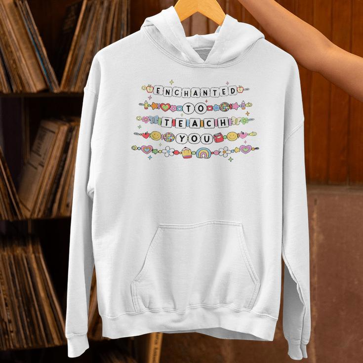 Enchanted To Teach You Friendship Bracelet Teacher Girl Kids Unisex Hoodie, gift for family, gift for coworker Enchanted To Teach You Friendship Bracelet Teacher Girl Kids Unisex Hoodie, gift for family, gift for coworker