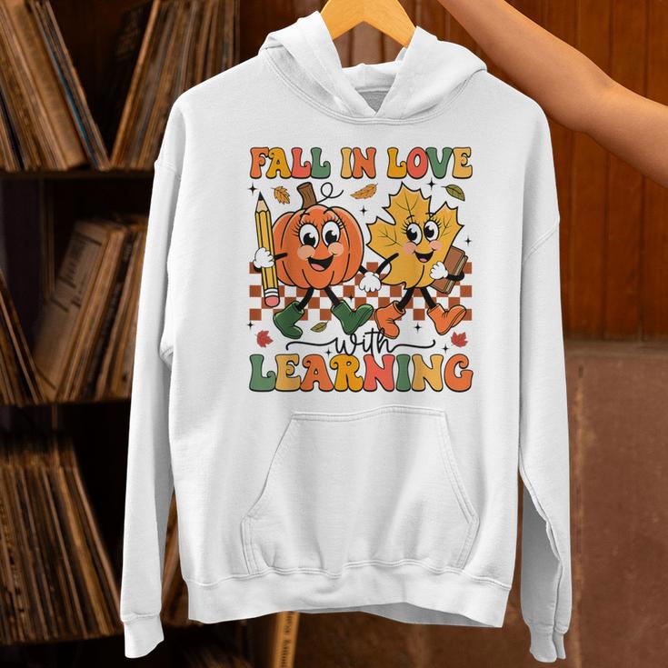 Fall In Love With Learning Thanksgiving Teacher Student Unisex Hoodie, gift for family, gift for coworker Fall In Love With Learning Thanksgiving Teacher Student Unisex Hoodie, gift for family, gift for coworker