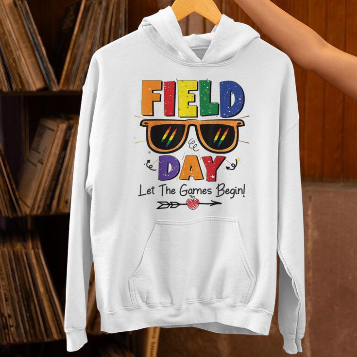 Field Day 2025 Let The Games Begin Kids Boys Girls Teachers Unisex Hoodie, gift for family, gift for coworker Field Day 2025 Let The Games Begin Kids Boys Girls Teachers Unisex Hoodie, gift for family, gift for coworker
