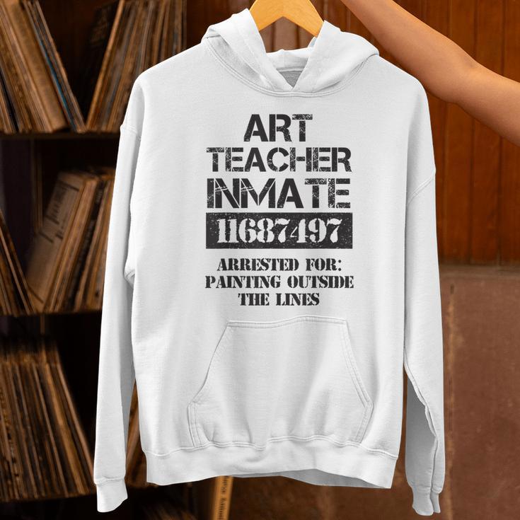 Halloween Art Teacher Prisoner Costume Unisex Hoodie, gift for family, gift for coworker