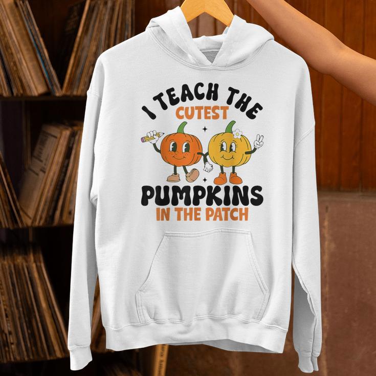 Halloween Teacher I Teach The Cutest Pumpkins In The Patch Unisex Hoodie, gift for family, gift for coworker Halloween Teacher I Teach The Cutest Pumpkins In The Patch Unisex Hoodie, gift for family, gift for coworker