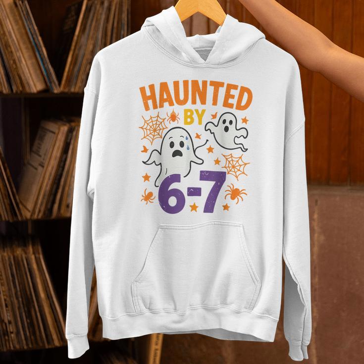 Haunted 67 Ghost Math Teacher Halloween Costume Math Pun Unisex Hoodie, gift for family, gift for coworker